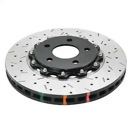 DBA 5000 Crossed & 2-Piece Slotted Brake Rotor (Black Hat) - R32-R34 GT-R