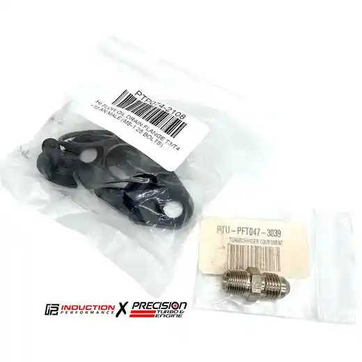 Precision High Flow Oil Drain Flange & Oil Feed Fitting for T3 / T4 - Universal