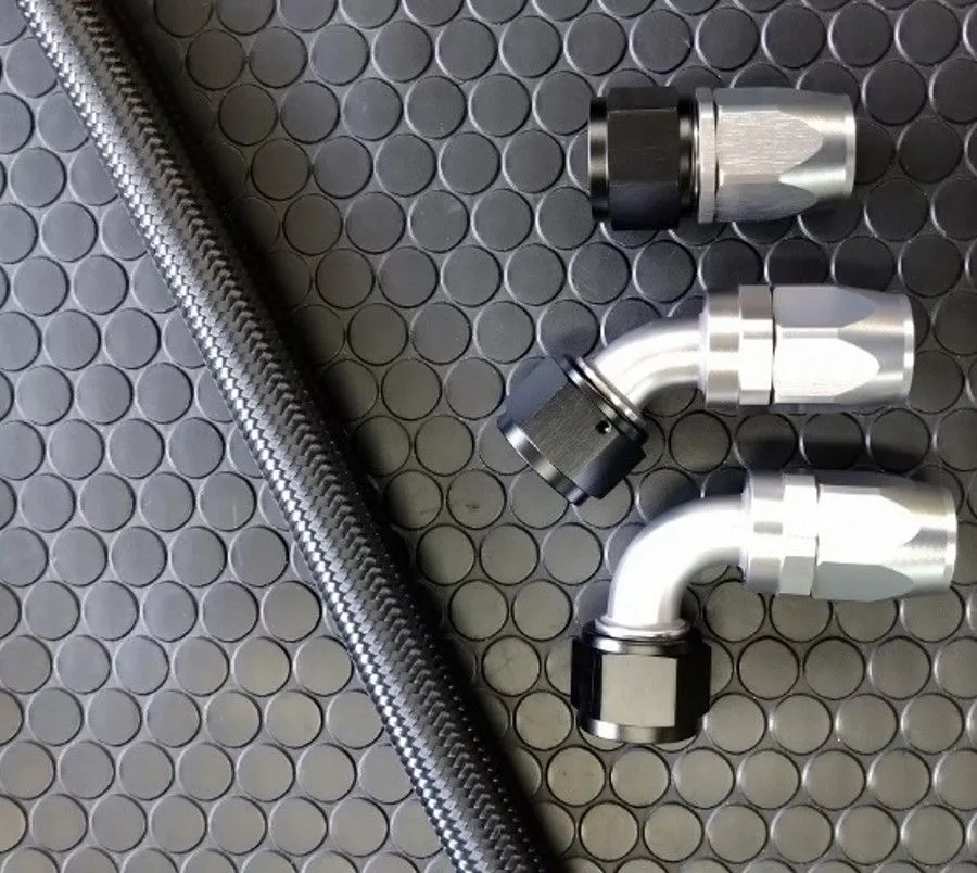 HKS S-Type Oil Cooler Kit, Black Hoses - R34 GT-R