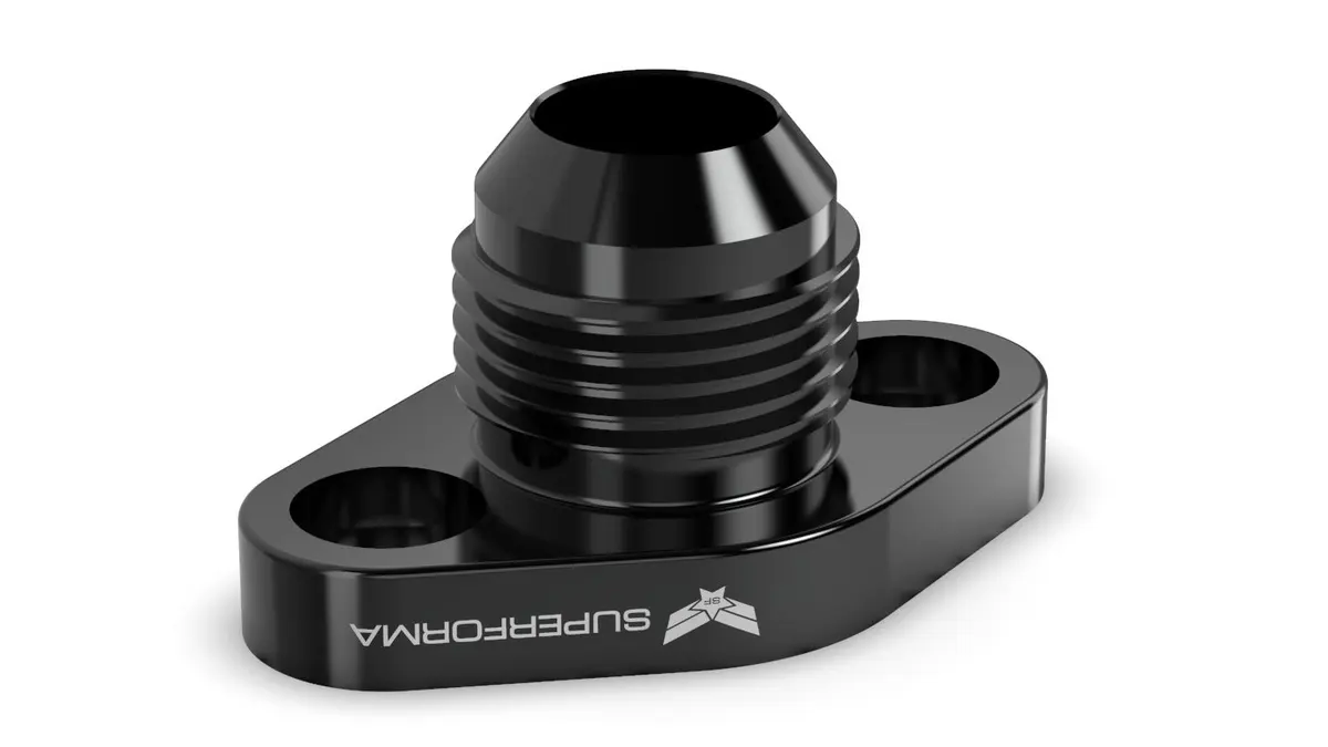 Superforma RB25 and RB26 power steering AN10 adapter flange