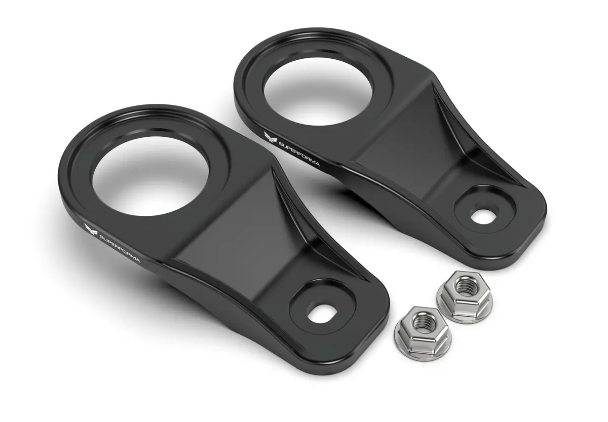 Superforma billet radiator brackets