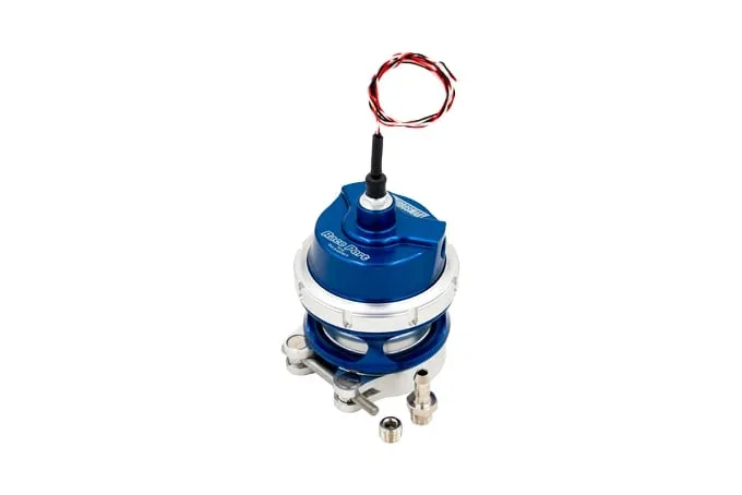 Turbosmart GenV RacePort BOV inc HE Position Sensor Cap (Blue) with Female Flange